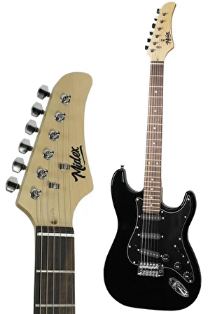 Midex RPH-30BK-50AMP Gül Klavye SSS 50W Amfili Elektro Gitar Seti